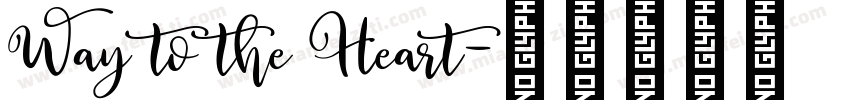 Way to the Heart字体转换